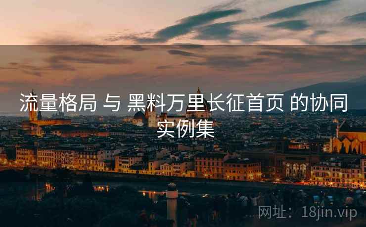 流量格局 与 黑料万里长征首页 的协同 实例集 流量格局 与 黑料万里长征首页 的协同 实例集